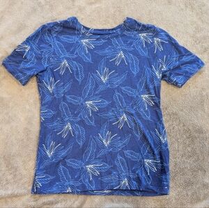Banana Republic Malibu Tee In Blue Floral, Size XS